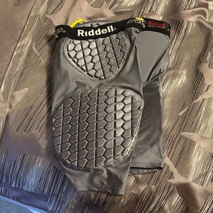 Riddell Gray Padded Compression Shorts